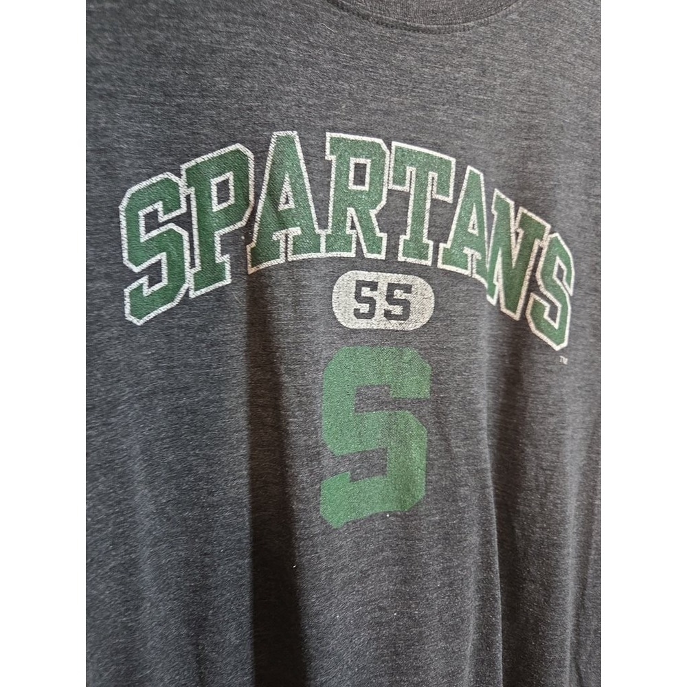 J America Michigan State Spartans NCAA T Shirt Mens XL Gray MSU Graphic Vintage